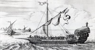 Barbary Galleys by Dutch School